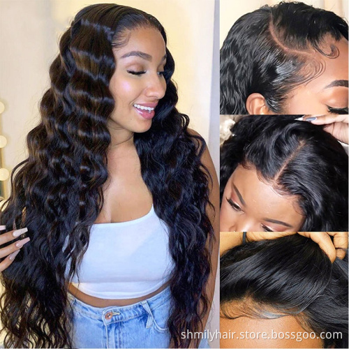 Wholesale Vietnamese Raw Front Lace Human Hair Wigs Wholesale HD Pre Plucked 13x6 Lace Front Wigs For Black Women